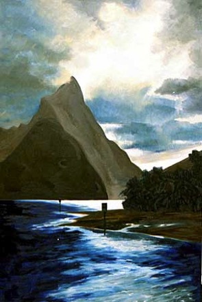 Serie Nieuw Zeeland 'Mitre Peak' 2003
olieverf op doek 140 x 90 cm
Ter adoptie in week 20 - 16 mei 2024